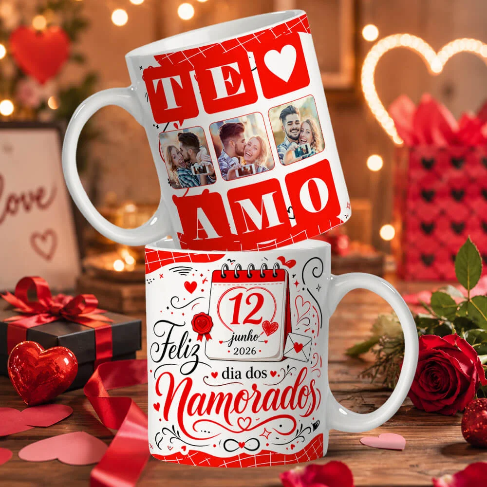 Caneca Dia dos Namorados com Fotos