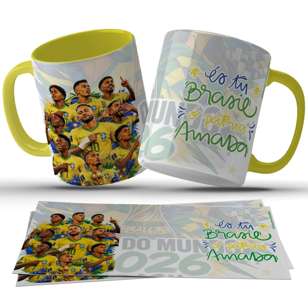 Caneca Seleção Brasileira Copa do Mundo c15