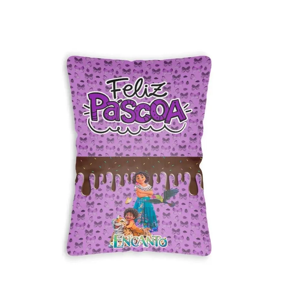 Almofada Com Bolso Feliz Páscoa c10