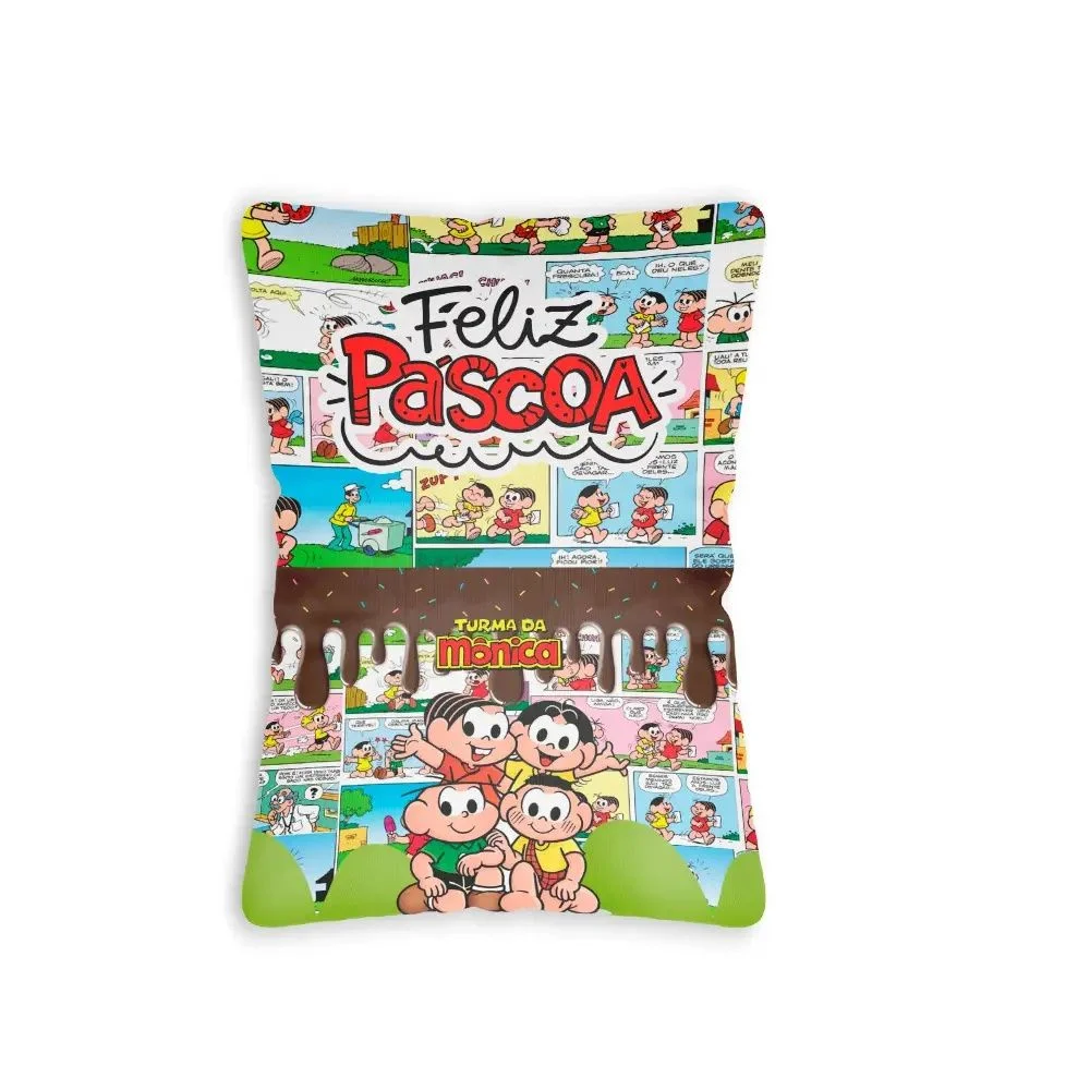 Almofada Com Bolso Feliz Páscoa c15