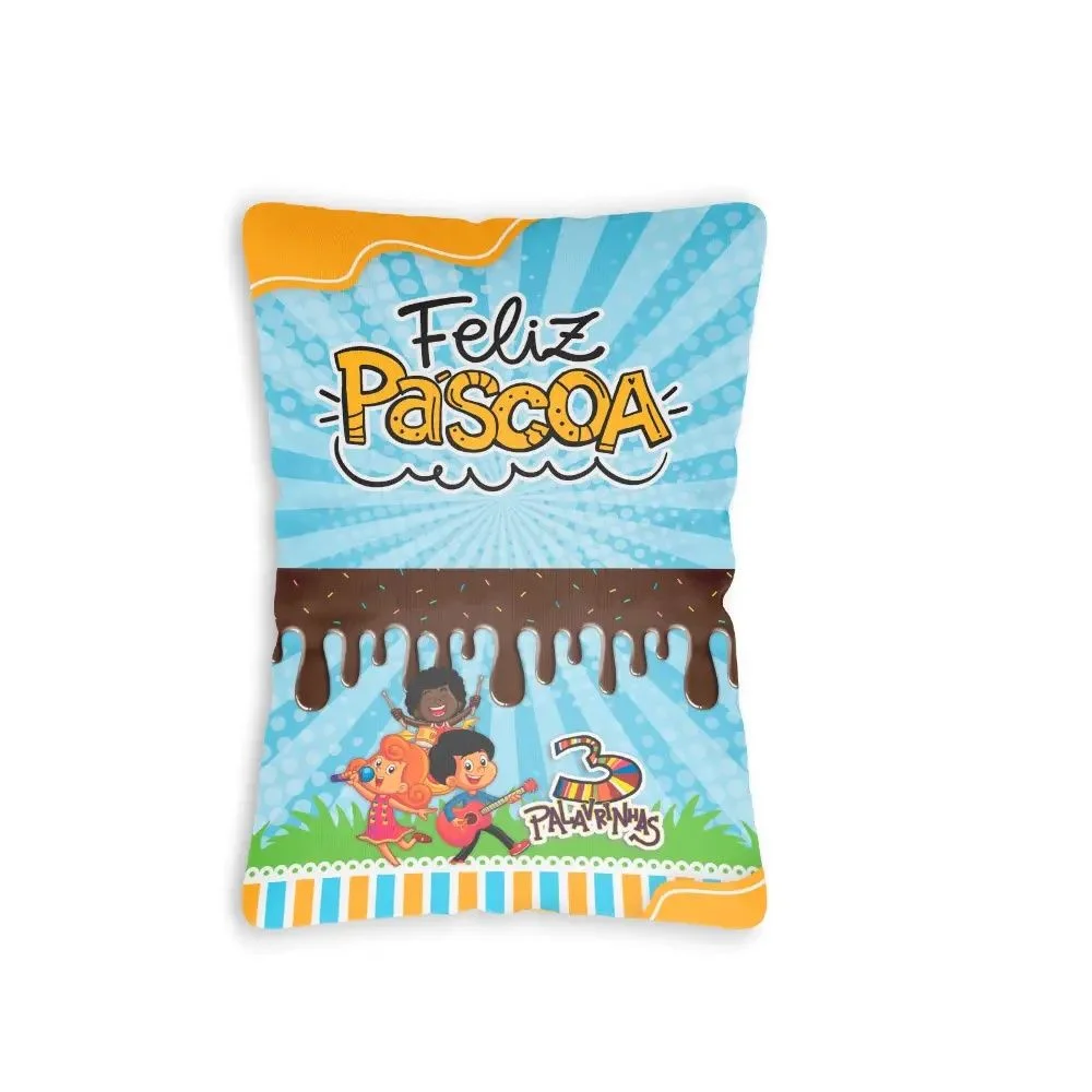 Almofada Com Bolso Feliz Páscoa c21
