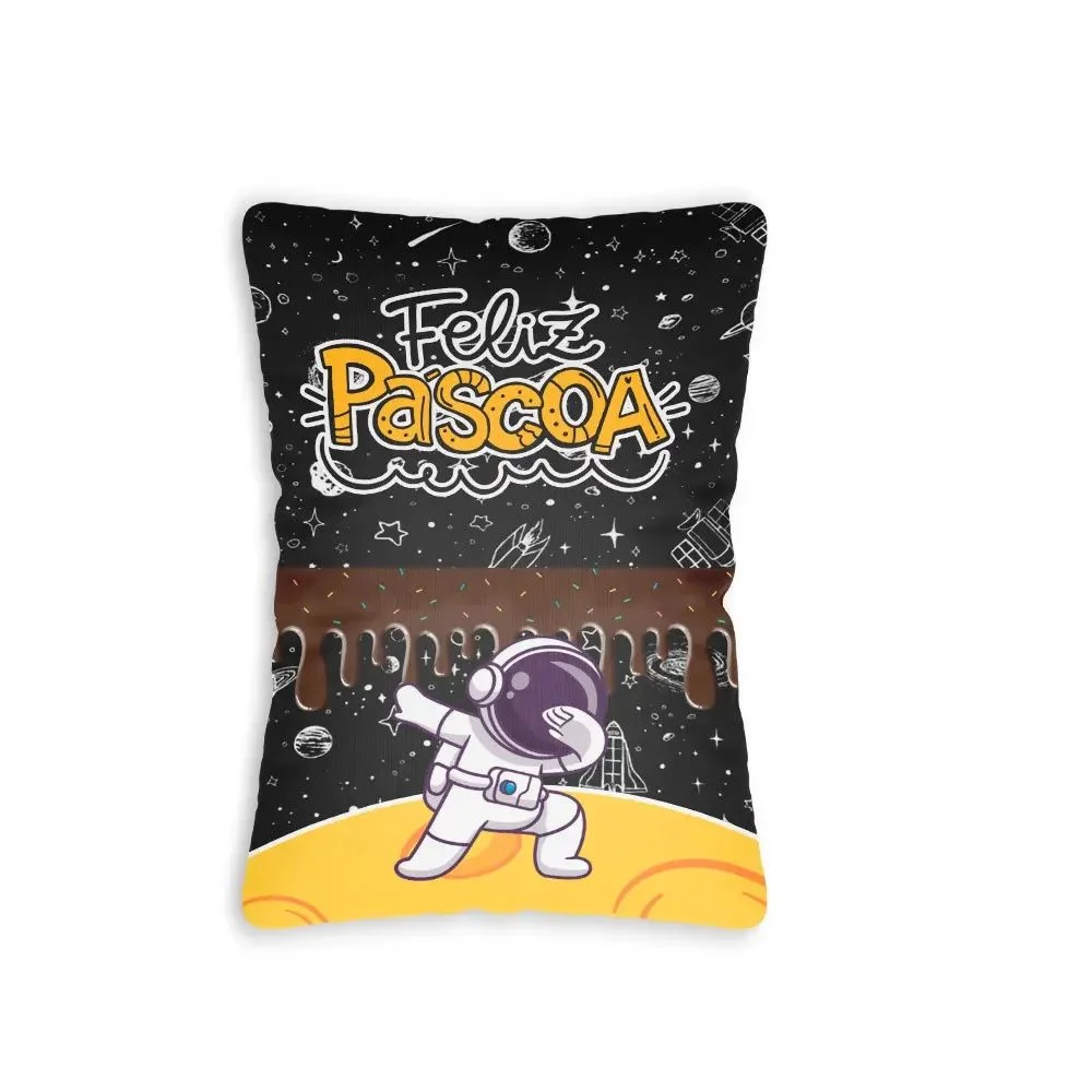 Almofada Com Bolso Feliz Páscoa c22