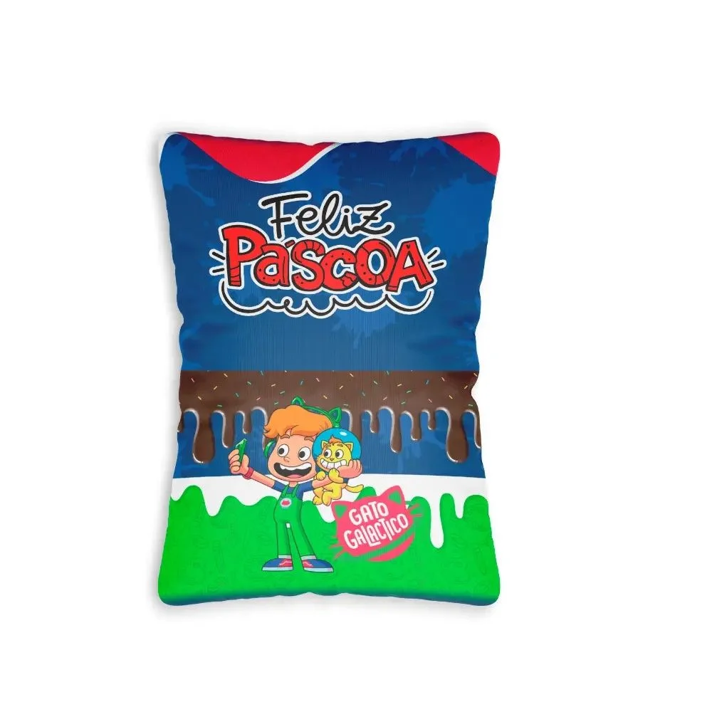 Almofada Com Bolso Feliz Páscoa c25